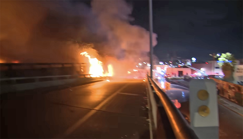 Massive Fire Under Los Angeles 10 Freeway: Governor Newsom Declares State of Emergency (VIDEO)